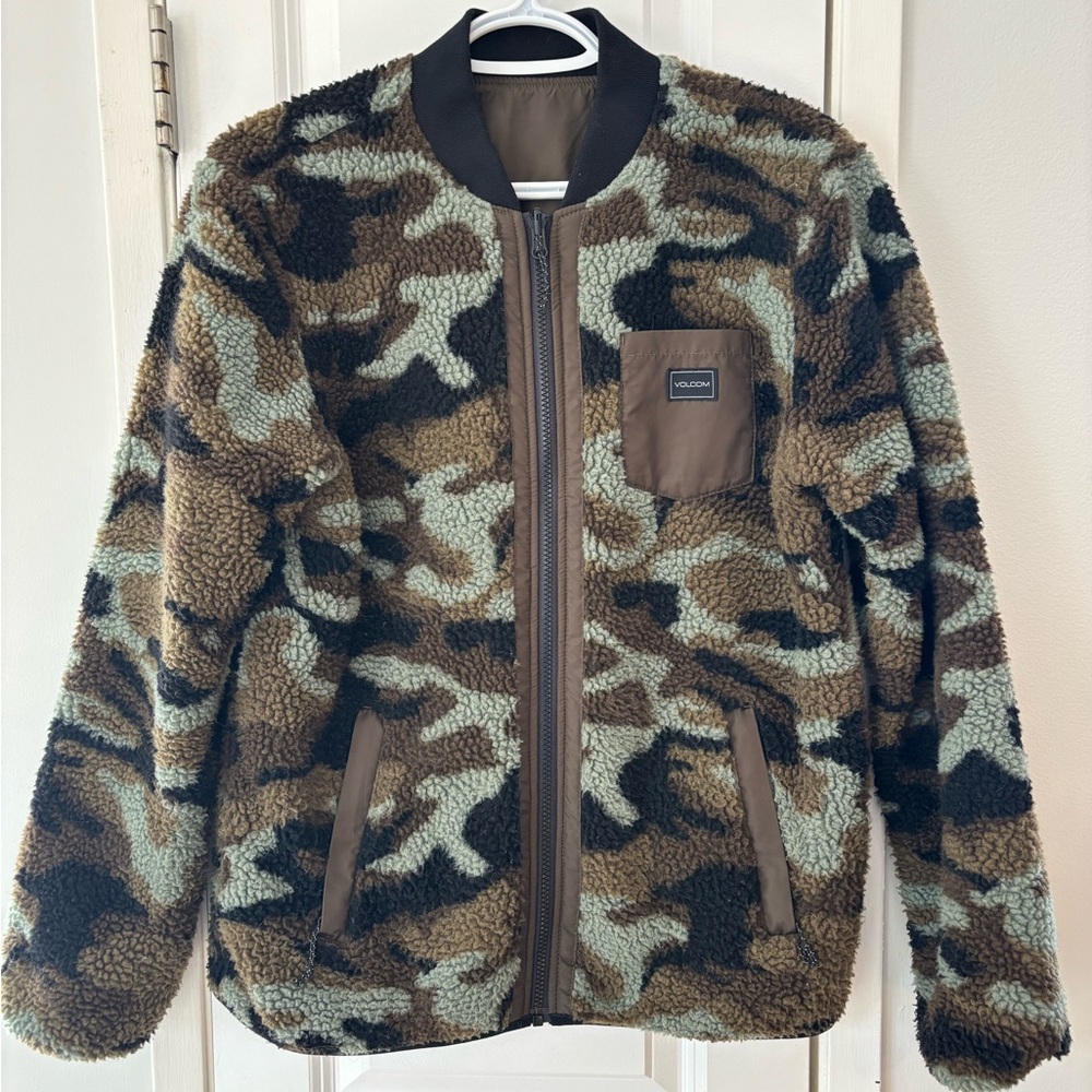 Volcom Polar Reversible Camo Sherpa Jacket